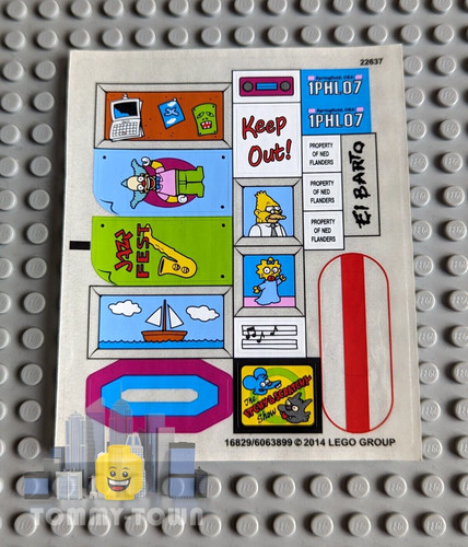 Lego the simpsons sticker - the,