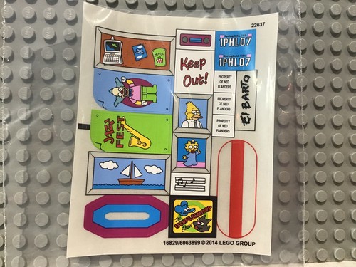 Lego the simpsons sticker - the,